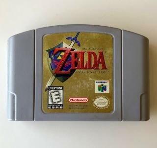 Vtg N64 The Legend Of Zelda Game Ocarina Of Time Cartridge Oem Og