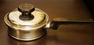 Vintage Lifetime® Stainless Steel Waterless Cookware T304 6 1/2 " 1 Qt Saucepan