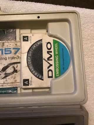 Vintage Dymo 1570 Deluxe Tapewriter Label Maker 3