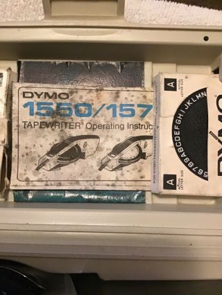 Vintage Dymo 1570 Deluxe Tapewriter Label Maker 4