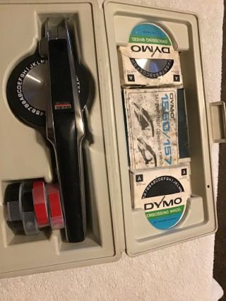 Vintage Dymo 1570 Deluxe Tapewriter Label Maker 5