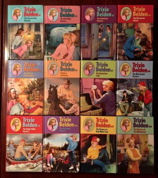 Trixie Belden Mysteries 1 Through 12 Newer Glossy Series Hardback Books