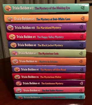 TRIXIE BELDEN Mysteries 1 through 12 Newer Glossy Series hardback books 2