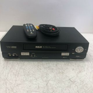 Rca Vr634hf Vhs Four Head Hi - Fi Vcr With Remote And Cables