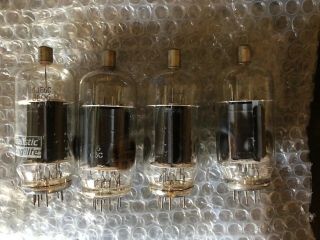 4 Realistic 6LQ6 6JE6C Tubes Pulled From A Amp 2