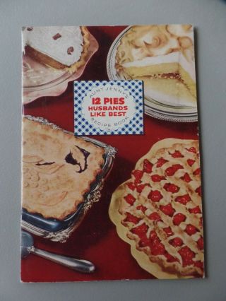 Vintage 1952 Baking Cookbook Aunt Jenny 