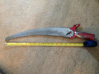 Vintage Craftsman Tree Limb Cutting Saw,  13 3/4 " Blade,  Overall Length 20 " Usa
