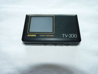 Vintage Casio Tv - 200,  Lcd Pocket Analog Television Made In Japan,
