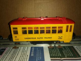 Vintage Lionel 60 Lionelville Rapid Transit Trolley Or Minor Repair
