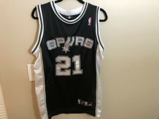 Vintage Tim Duncan San Antonio Spurs Authentic Adidas Jersey Size Large 48 Mesh