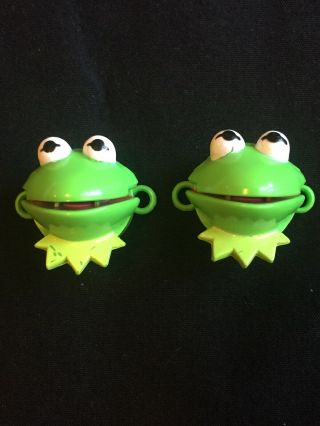 Kermit The Frog Bow Biters 1988 Shoelace Holder Vintage Muppets Jim Henson