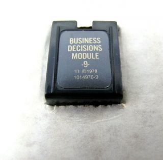 TEXAS INSTRUMENTS TI Programmable 58 59 BUSINESS DECISIONS Module Package Setup 3