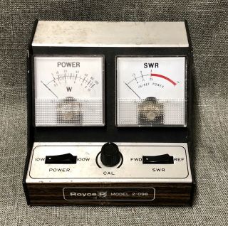 Vintage Royce Model 2 - 098 Swr & Power Meter 10 - 100 Ham Amateur Radio