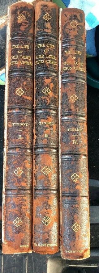Vintage The Life Of Our Lord Jesus Christ Vol 2,  3,  4 By J.  James Tissot 3 Books