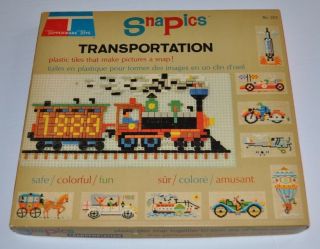 Snapics Tupperware Toys Vintage Plastic Tile Toy 1960s