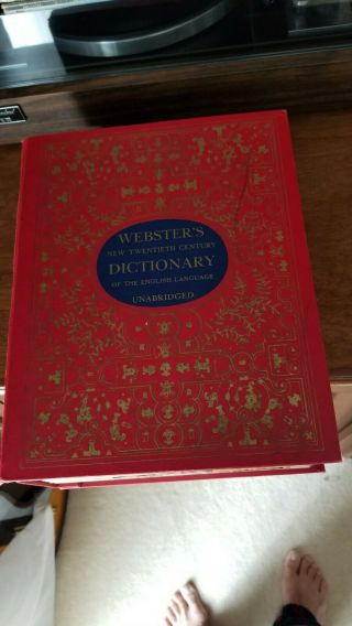 Webster twentieth Century Dictionary of The English language Unabridged 2