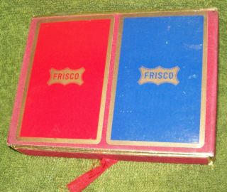 Vintage Frisco Railroad Double Deck Playing Cards