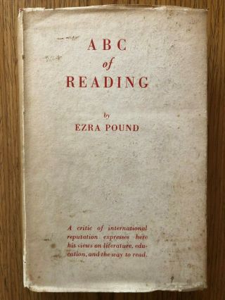 Abc Of Reading - Ezra Pound - 1st Edition 1934 Hardback Book