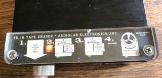 Audiolab Electronics Tape Eraser Degausser Model TD - 1B - 2