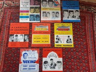 A Selection Of Vintage Boxing Programmes