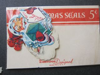 VTG Christmas Gummed Seals Stickers,  Easter St.  Patricks 300,  1940s - 60s 7