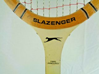Vintage Slazenger Tournament Wooden Tennis Racket Med 4 1/2