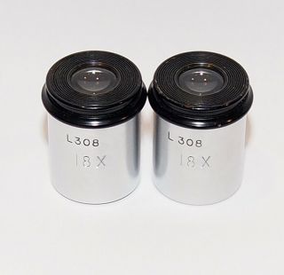 Vintage 18x Microscope Eyepiece Set
