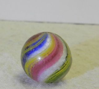 9947m Vintage German Handmade Swirl Marble.  58 Inches