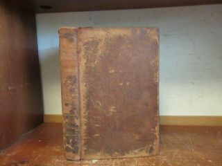 Old / Testament Connected In History Of Jews Leather 1816 Map Bible Jesus,