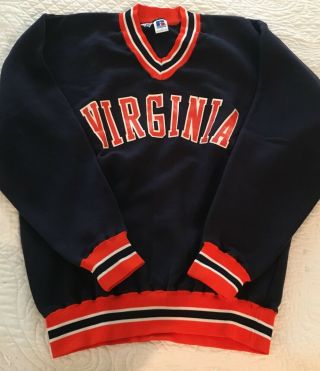 Vintage University Of Virginia (uva) Spirit Squad Sweatshirt Men 