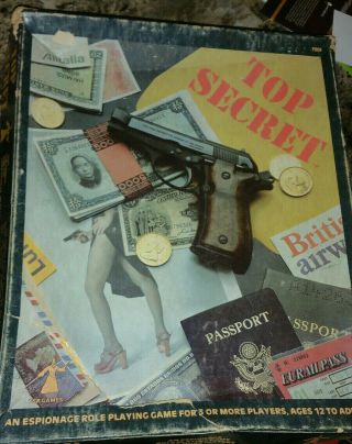 Top Secret An Espionage Role Playing Game 2nd Ed 1981 Vintage Rp Game
