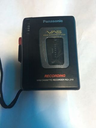 Vintage Panasonic Rq - L319 Voice Activated Cassette Recorder W/ Built - In Speaker