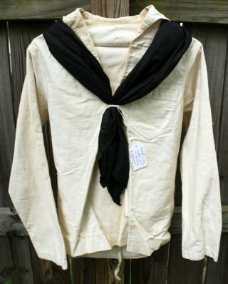 Vintage Usn Wwii Us Navy Crackerjack Uniform Jumper Pants Bells Named