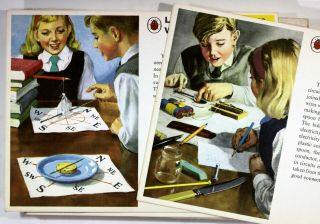 Old Vintage Ladybird Work Cards Science 48 Cards Teaching C1966 1960s First Set
