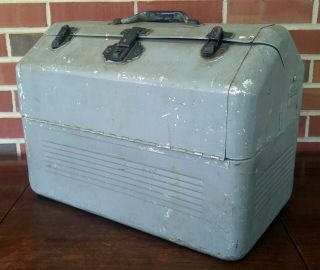 Vintage Aluminum Case Electrician Tool Box or Tackle Box Unbranded 3