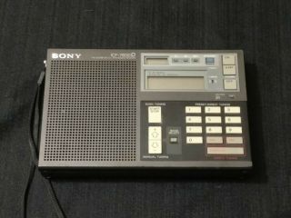 Vintage Sony Icf 7600d World Portable Radio Japan