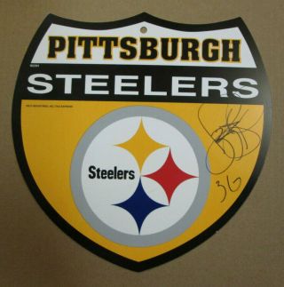 Vintage Jerome Bettis Auto Signed Pittsburgh Steelers Sign Man Cave Ready