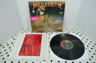 Vintage Megadeth So Far So Good So What Heavy Metal Lp Hype Precision Capitol
