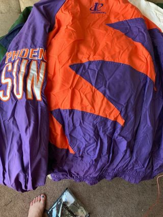 Vintage Phoenix Suns NBA Basketball Zip Coat Jacket XL Logo Athletic 2