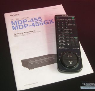 Sony Laserdisc Player MDP - 455 CD CDV LD WITH 4 CLASSIC DISCS 4