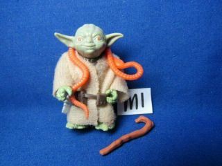 Vintage Loose 1980 Star Wars: Esb Yoda (orange Snake) Complete Figure C - 8.  5 Hk