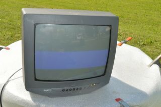 Sanyo Ds13320 13 " Crt Color Tv For Gaming Great