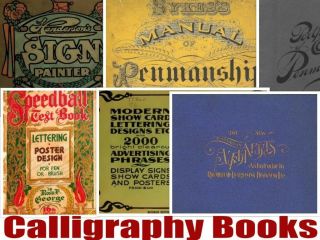198 Calligraphy Books Lettering & Dvd Alphabet Art Design Writing Penmanship