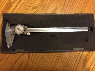 Mitutoyo Dial Caliper 505 - 627 Vintage Missing Glass