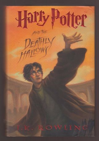 Vg 2007 Hc Dj Large Print First Edition Harry Potter Deathly Hallows Jk Rowling