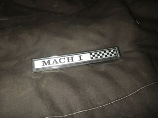 Vintage 1969 Ford Mustang " Mach 1 " Deluxe Dash Emblem