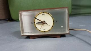 Vintage Ge General Electric Lighted Dial Alarm Clock Made Usa Mcm