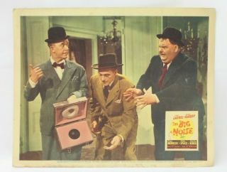 Vintage Laurel And Hardy - Big Noise Movie Promo Poster,  Photo 11x14