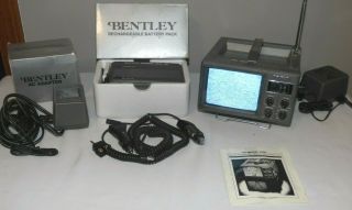 Bentley 4500 4 1/2 " Black & White Deluxe Portable Tv Television Plus