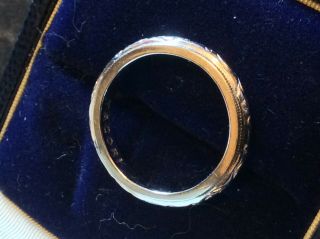 Ladies Vintage Solid Silver Ring Very Nicely Decorated.  Size N. 2